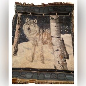 Wolf Tapestry Blanket